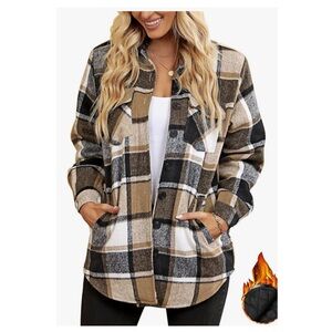 Plaid Button-Up Women's Jacket • Small